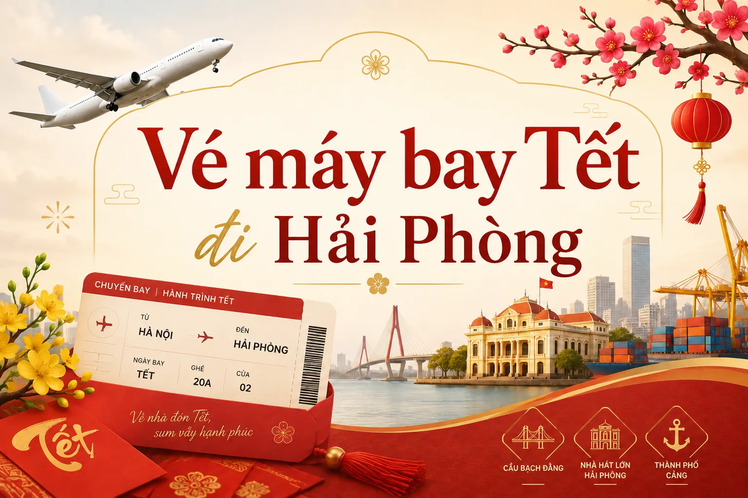 Vé máy bay Tết 2027 đi Hải Phòng giá rẻ