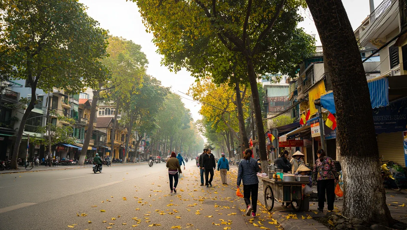 Vẻ đẹp lãng mạn khi Hà Nội vào thu
