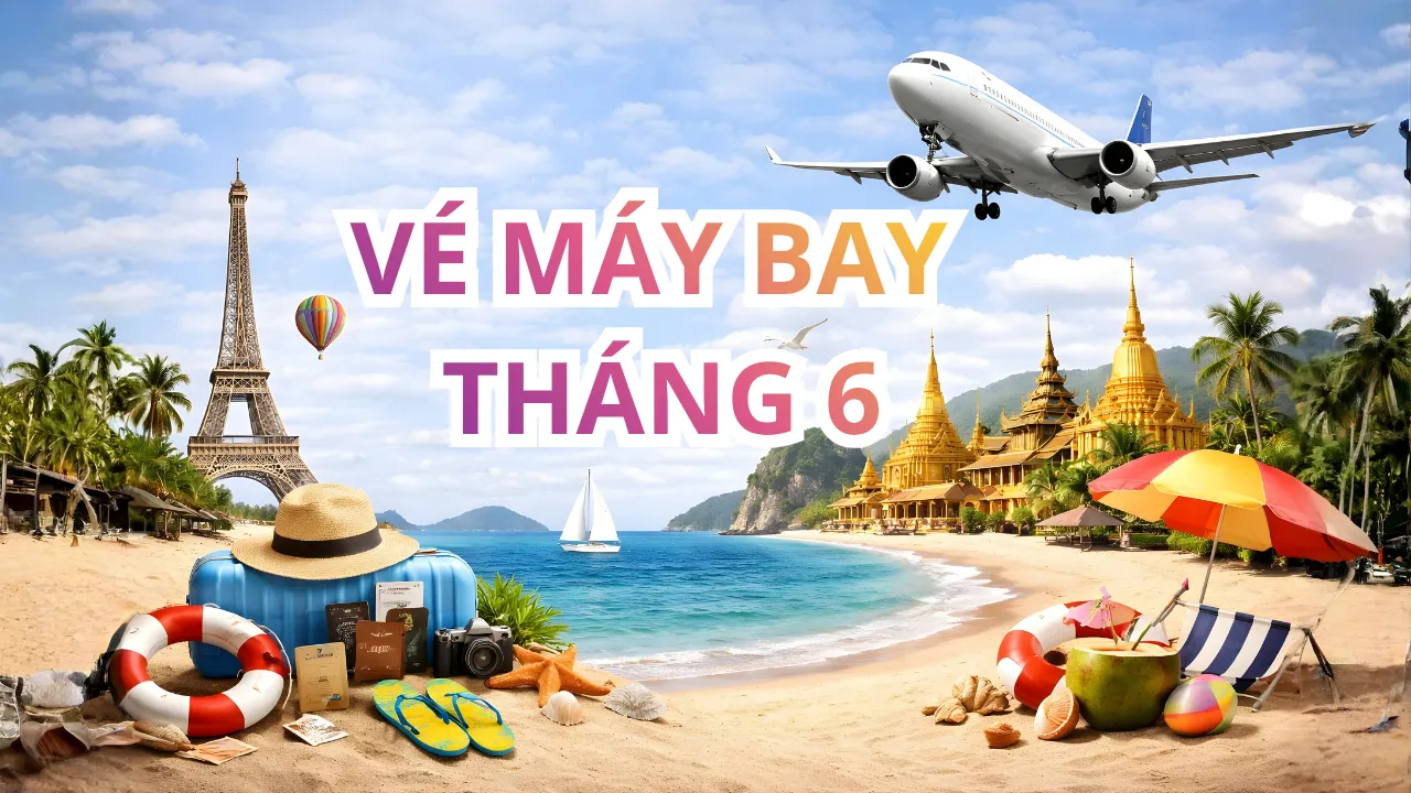 Vé máy bay nội địa tháng 6 giá rẻ