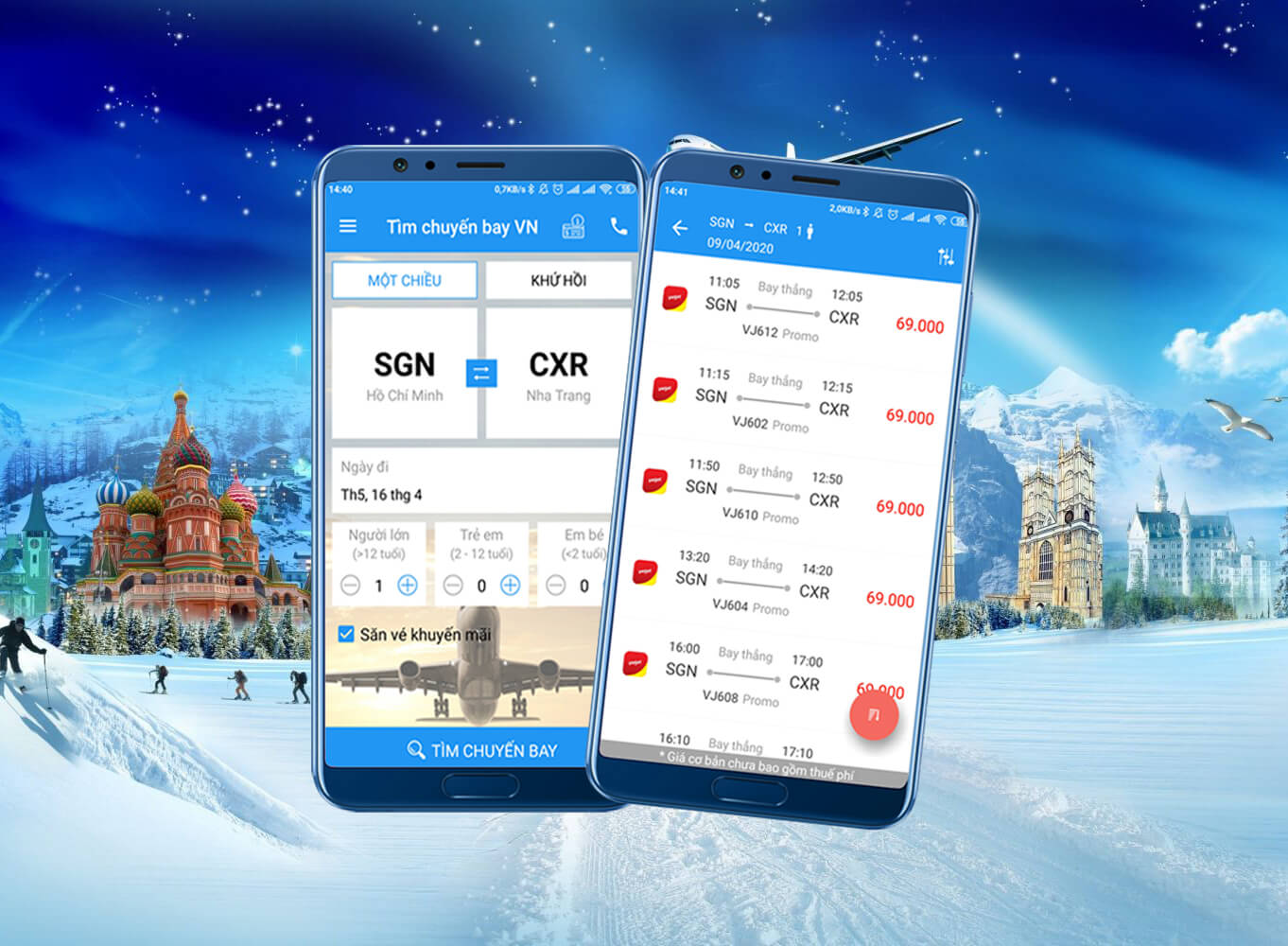 App vé máy bay Tìm Chuyến Bay – ứng dụng không thể thiếu cho bạn