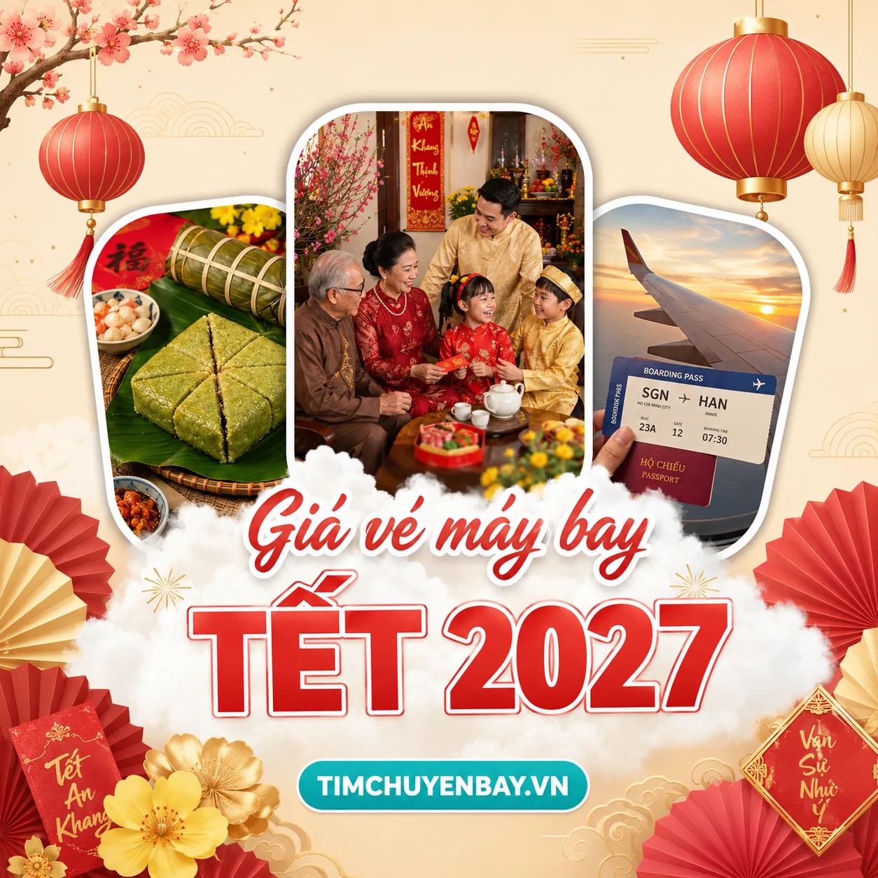 Giá vé máy bay Tết 2027 mới cập nhật hôm nay