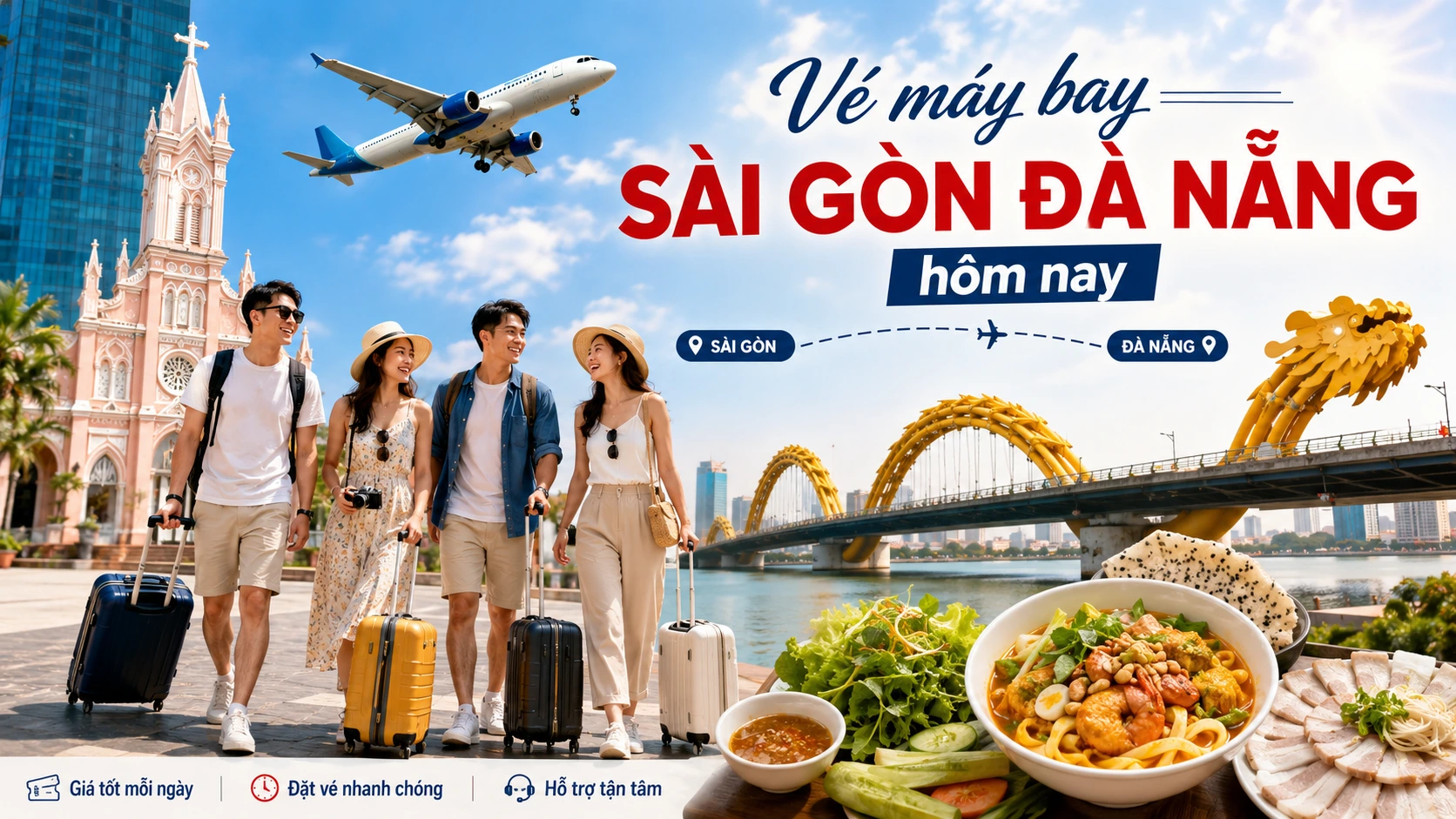 Vé máy bay Sài Gòn Đà Nẵng hôm nay