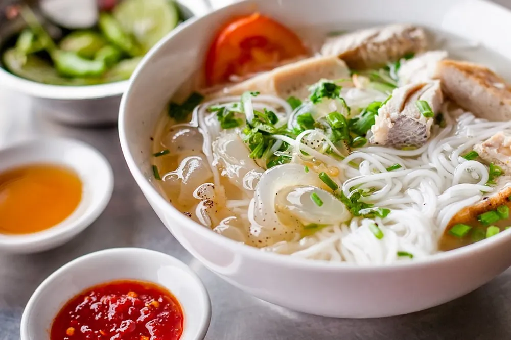 Bún sứa mang hương vị vô cùng thơm ngon