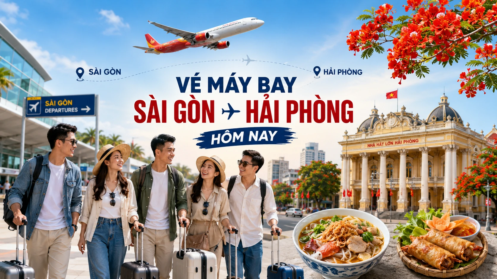 Vé máy bay Sài Gòn Hải Phòng hôm nay