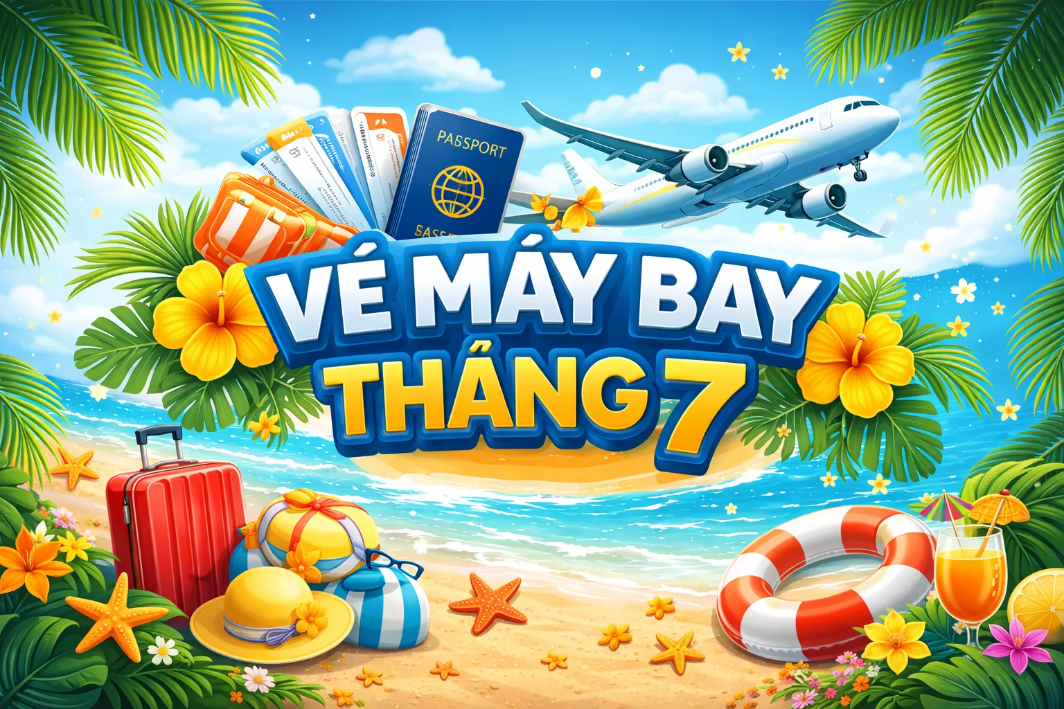 Vé Tháng 7 Giá Rẻ – Bay Nhanh, Đặt Dễ, Tiết Kiệm
