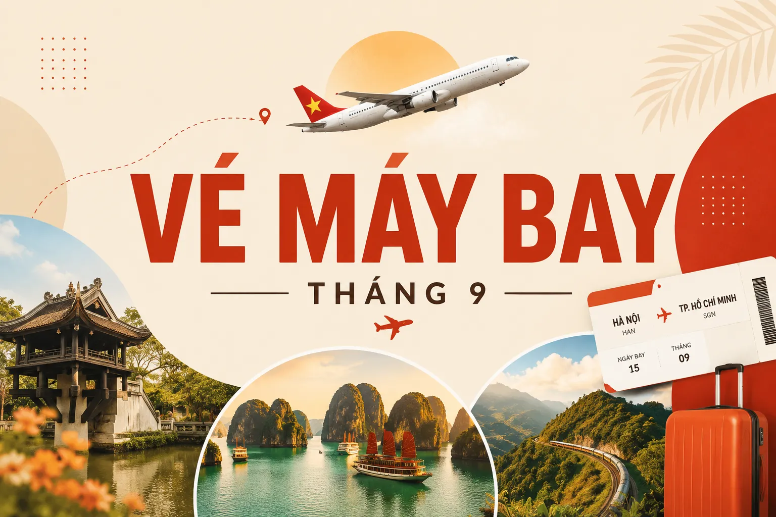 Vé máy bay tháng 9