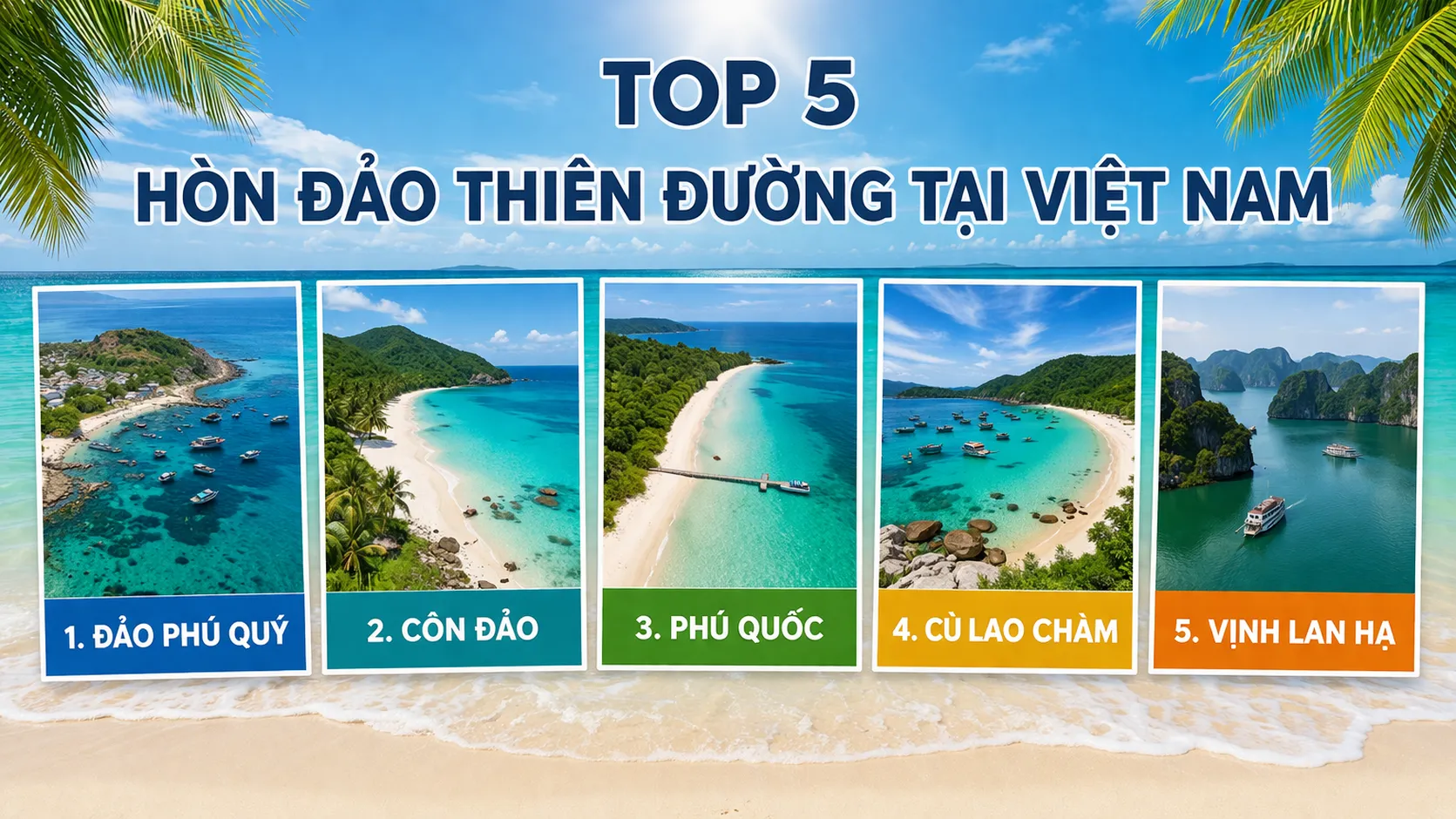 Top 5 hòn đảo thiên đường tại Việt Nam