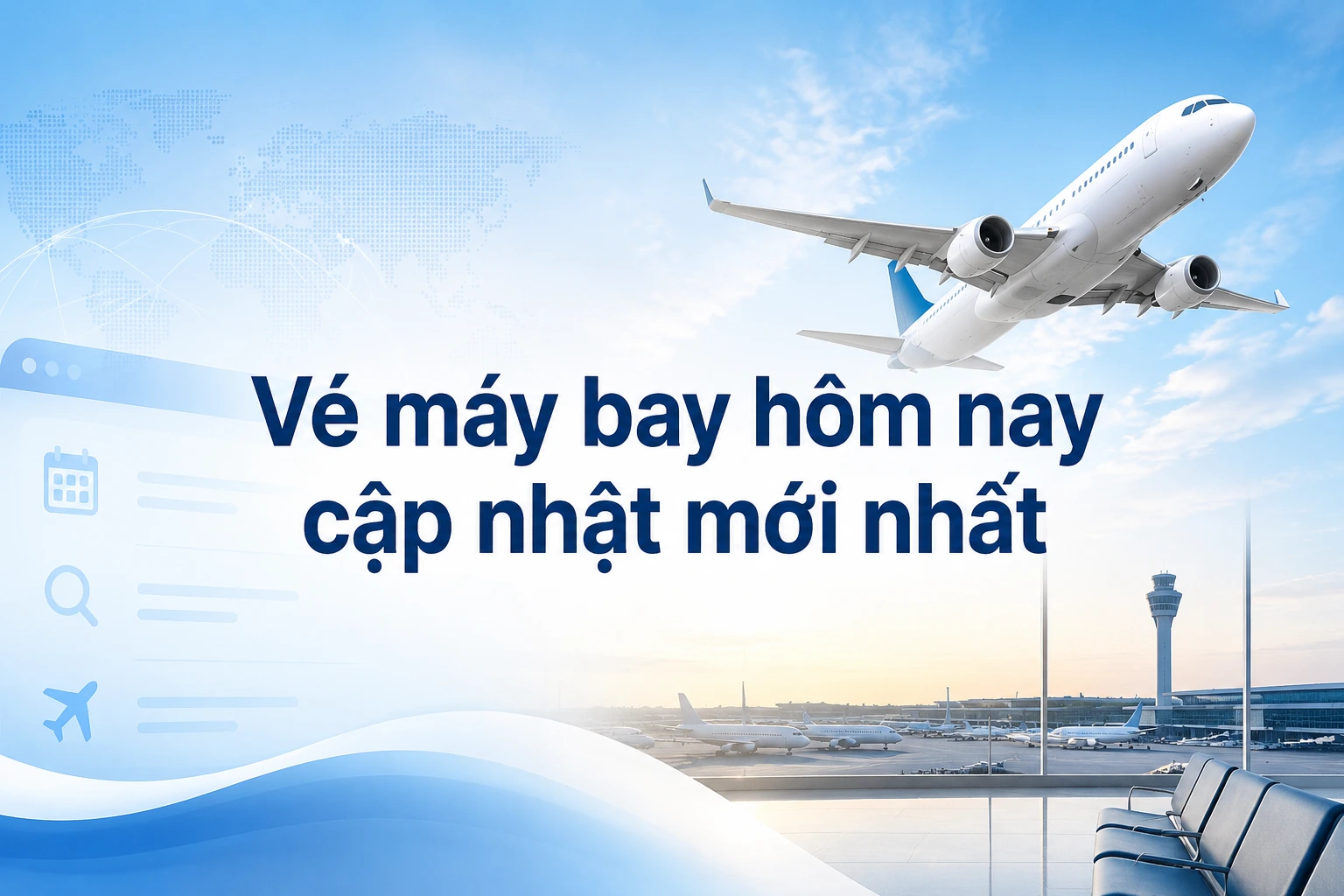 Vé máy bay hôm nay cập nhật mới nhất!