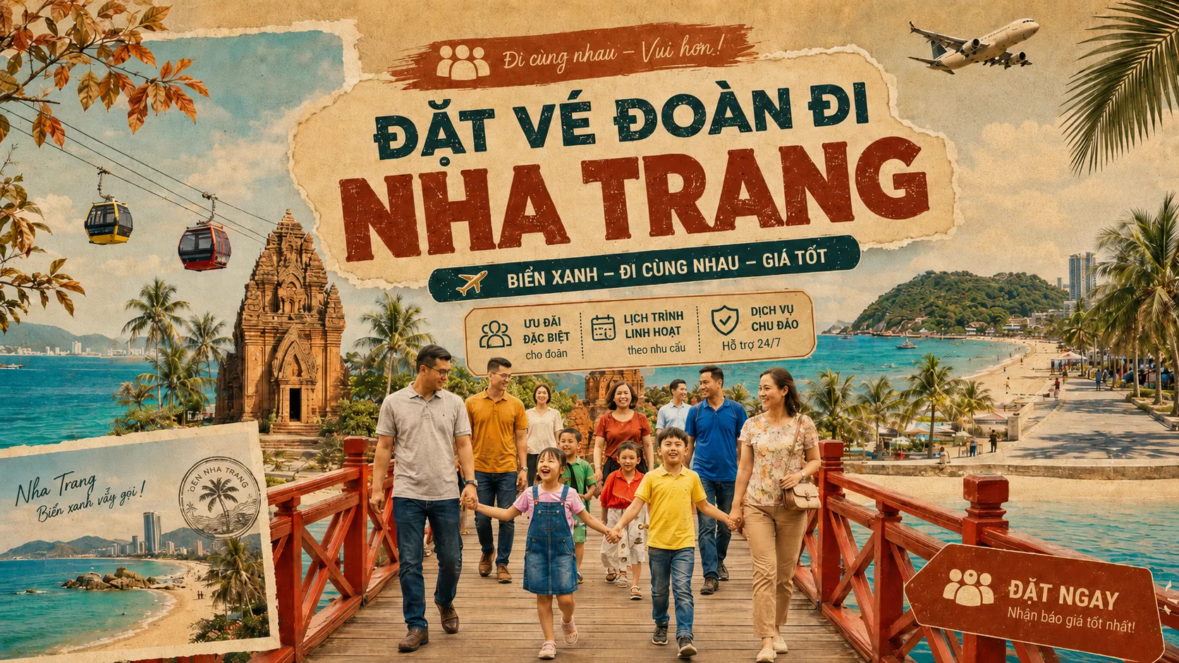 Đặt vé đoàn Nha Trang