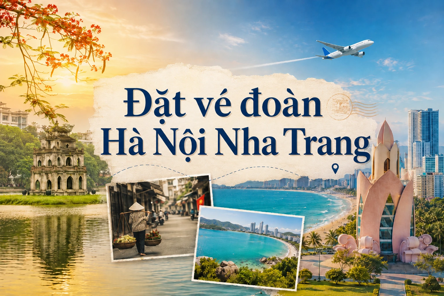 Đặt vé đoàn Hà Nội đi Nha Trang