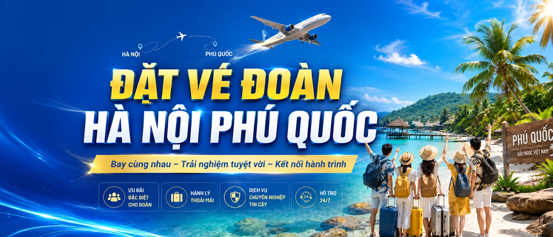 Đặt vé đoàn Hà Nội Phú Quốc