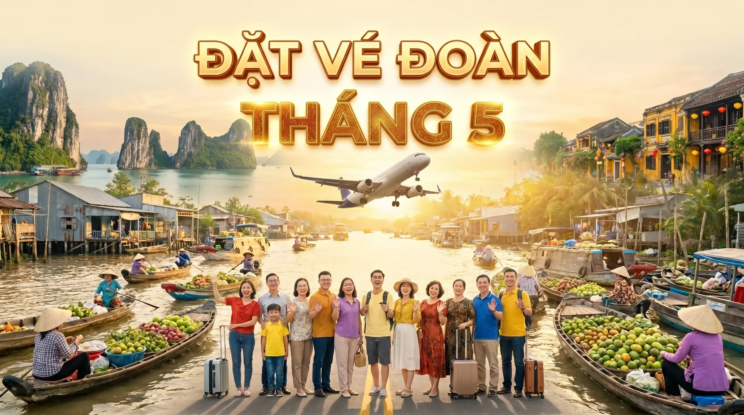 Đặt vé đoàn tháng 5