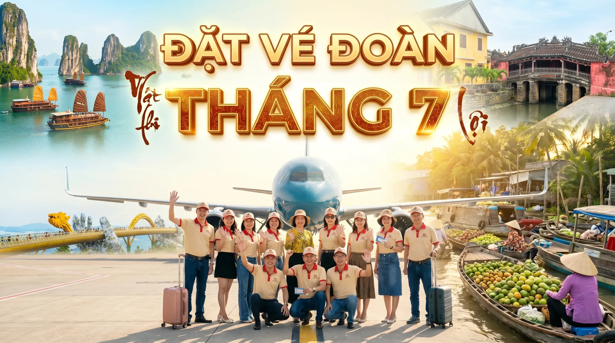 Đặt vé đoàn tháng 7