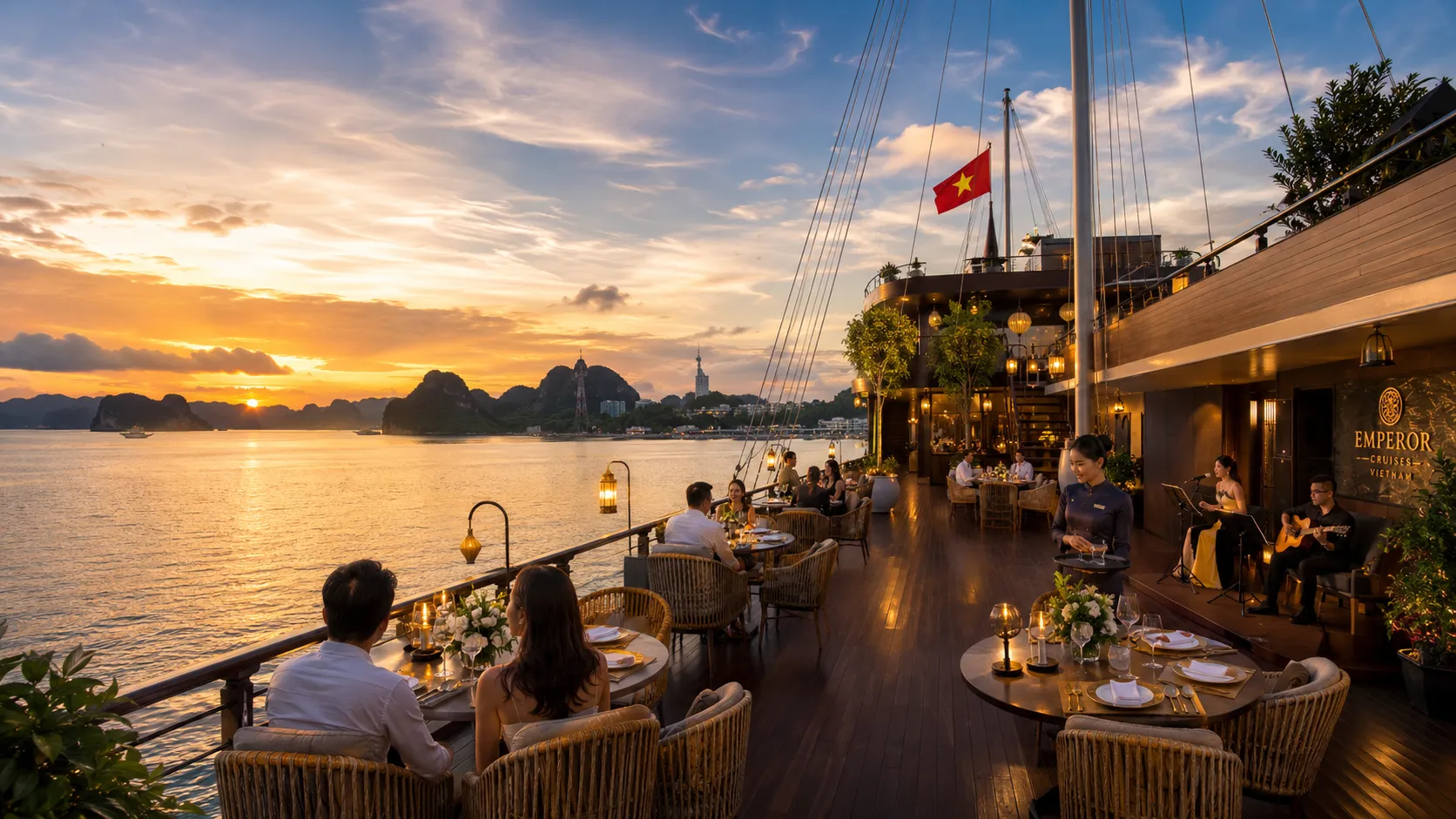 Trải nghiệm nghỉ dưỡng 5 sao trên du thuyền Emperor Cruises