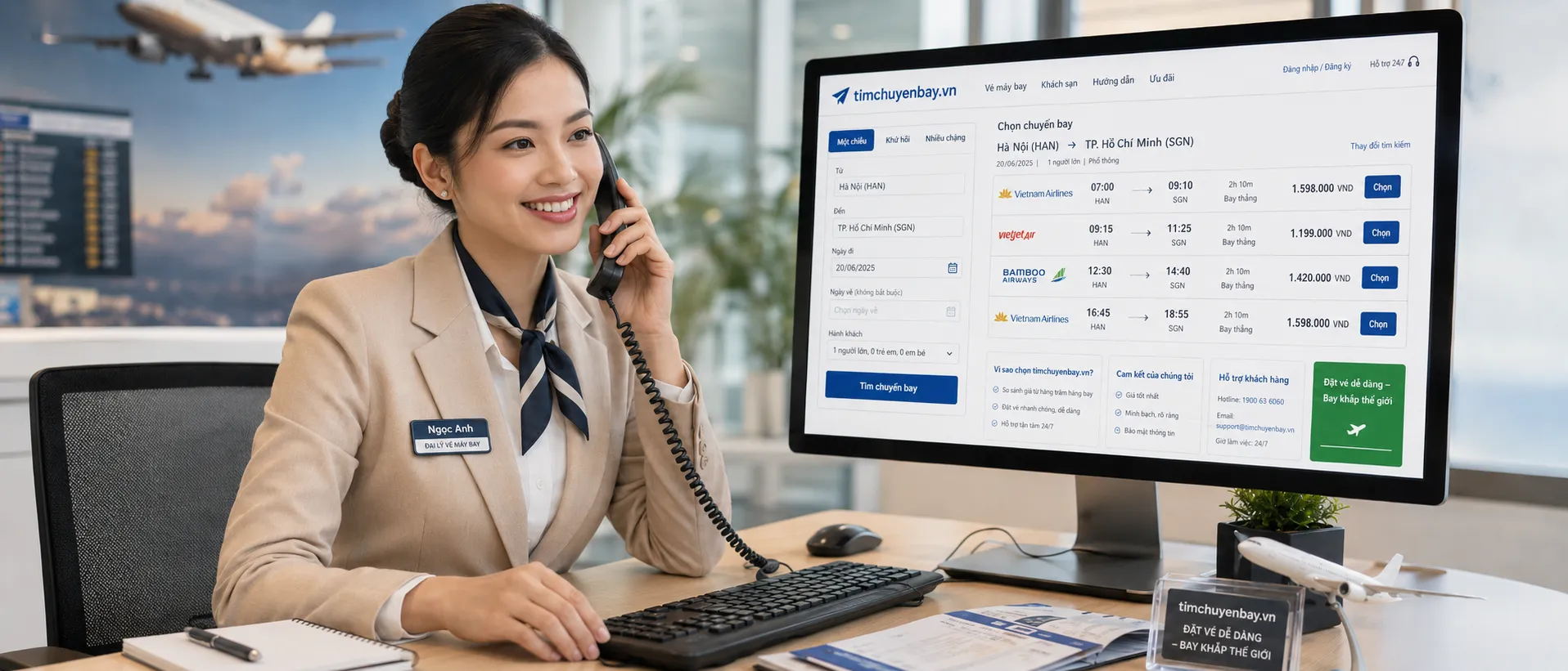 Booker chuyên nghiệp hỗ trợ săn vé đoàn giá rẻ tiết kiệm chi phí