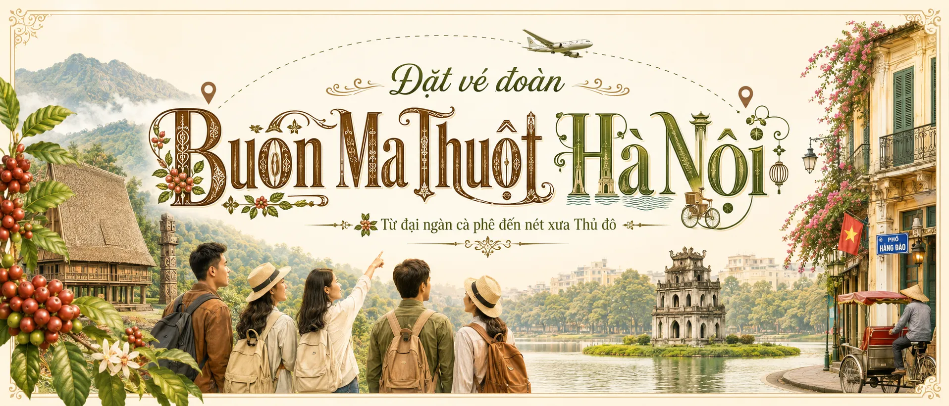 Đặt vé đoàn Buôn Ma Thuột Hà Nội