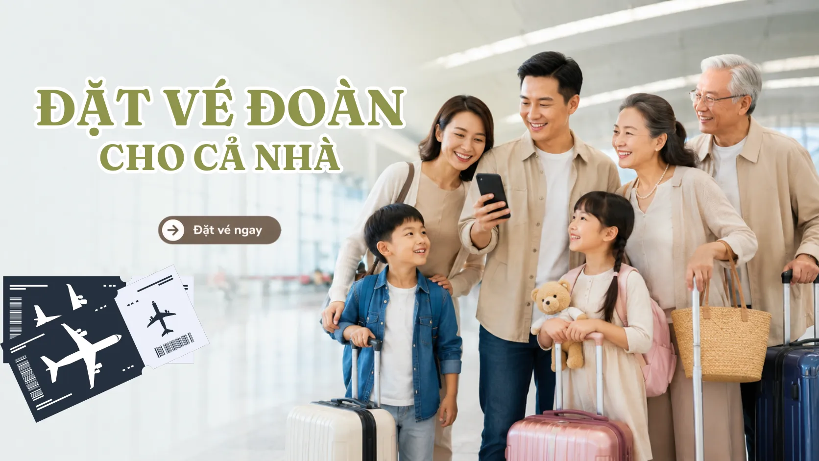 Đặt vé đoàn cho cả nhà