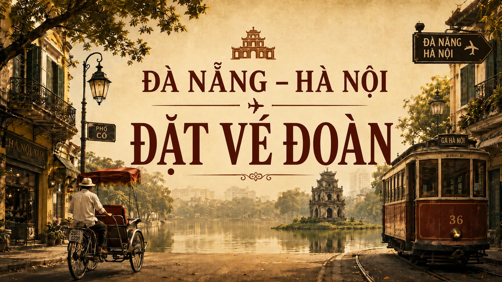 Đặt vé đoàn Đà Nẵng Hà Nội