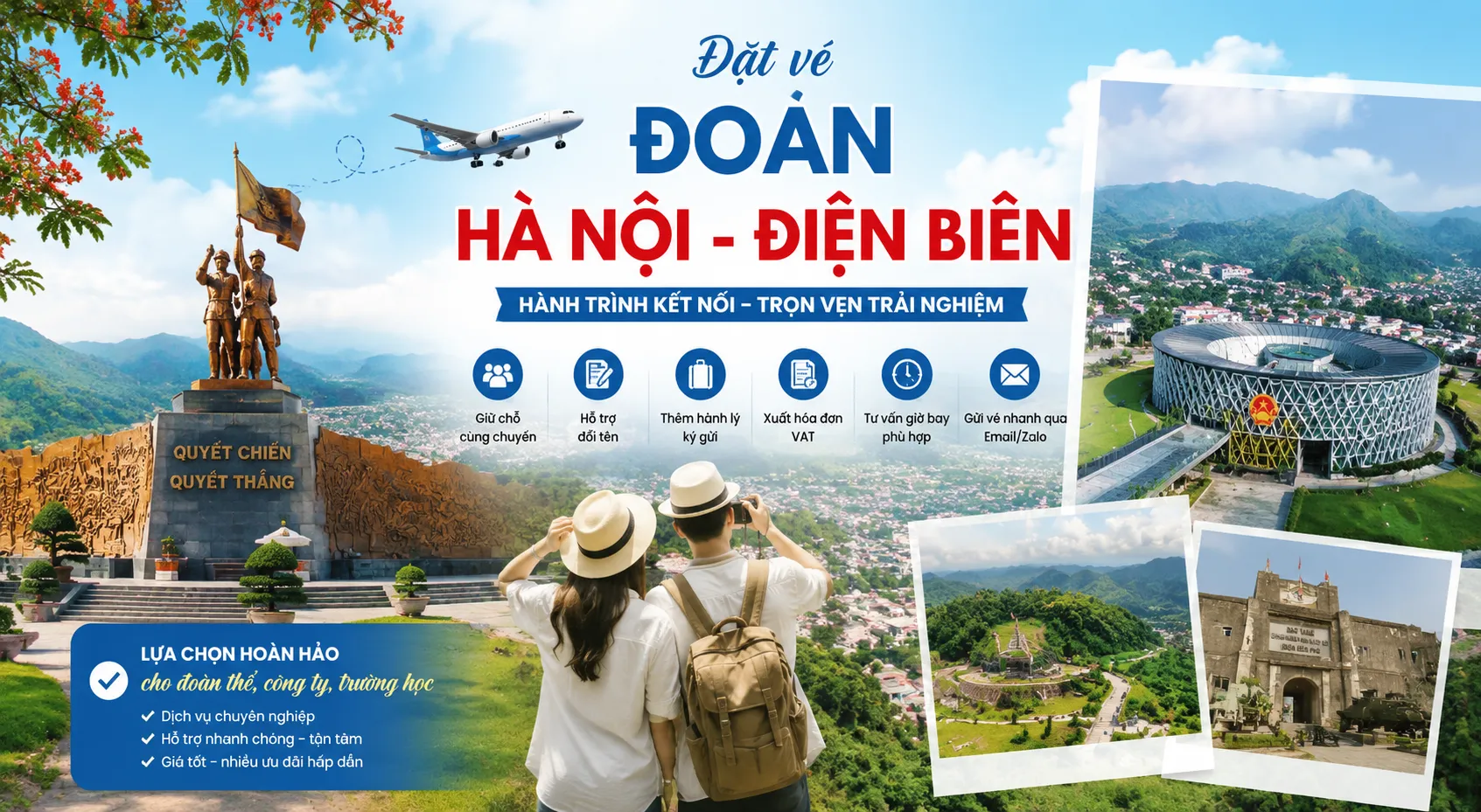 Đặt vé đoàn Hà Nội Điện Biên