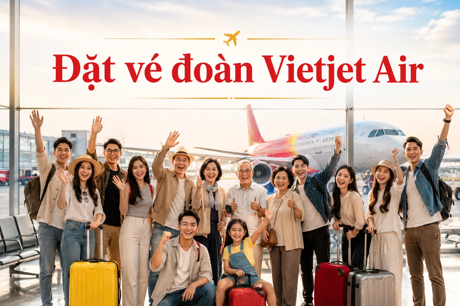 Đặt vé đoàn Vietjet Air