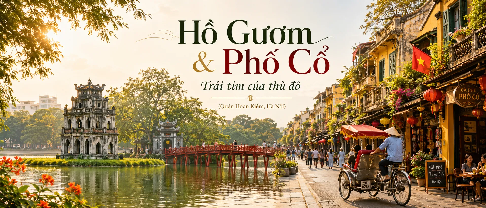 Hồ Gươm Hà Nội điểm đến nổi bật trong hành trình đặt vé đoàn Buôn Ma Thuột Hà Nội