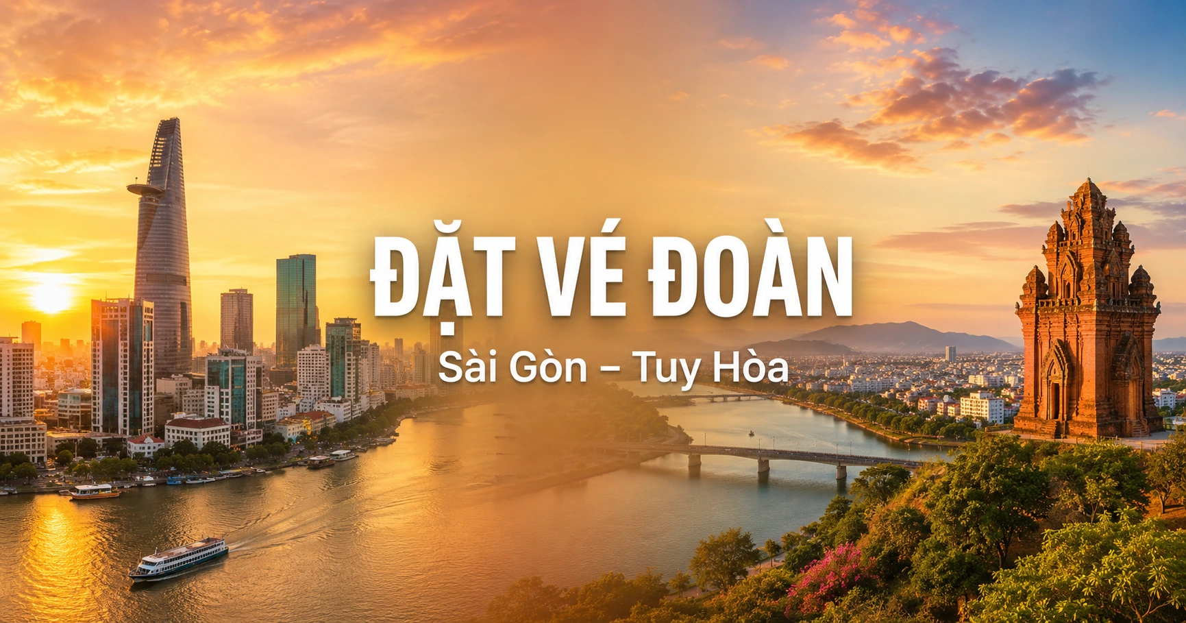 Đặt vé đoàn Sài Gòn Tuy Hòa giá rẻ