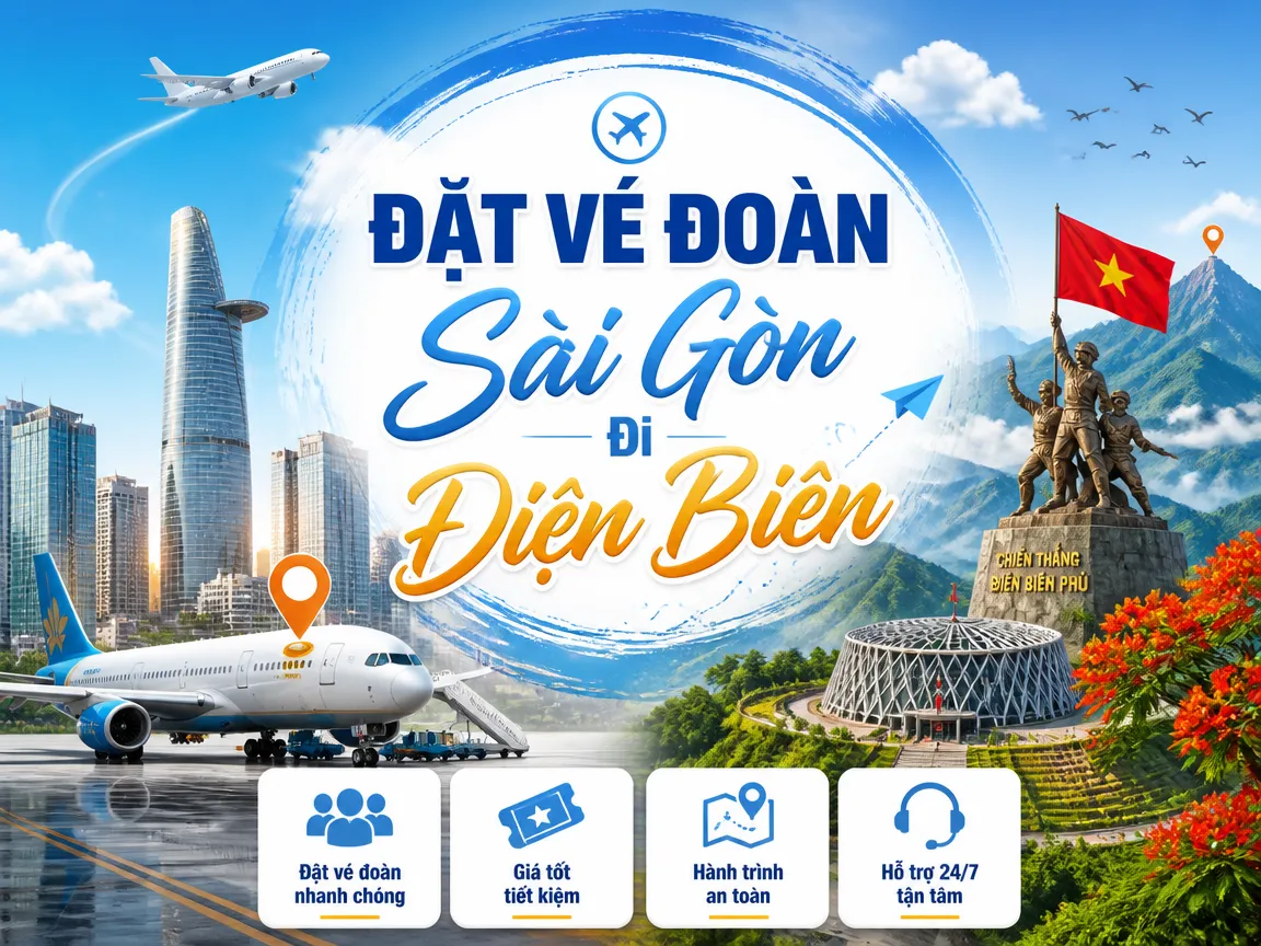 Đặt vé đoàn Sài Gòn Điện Biên