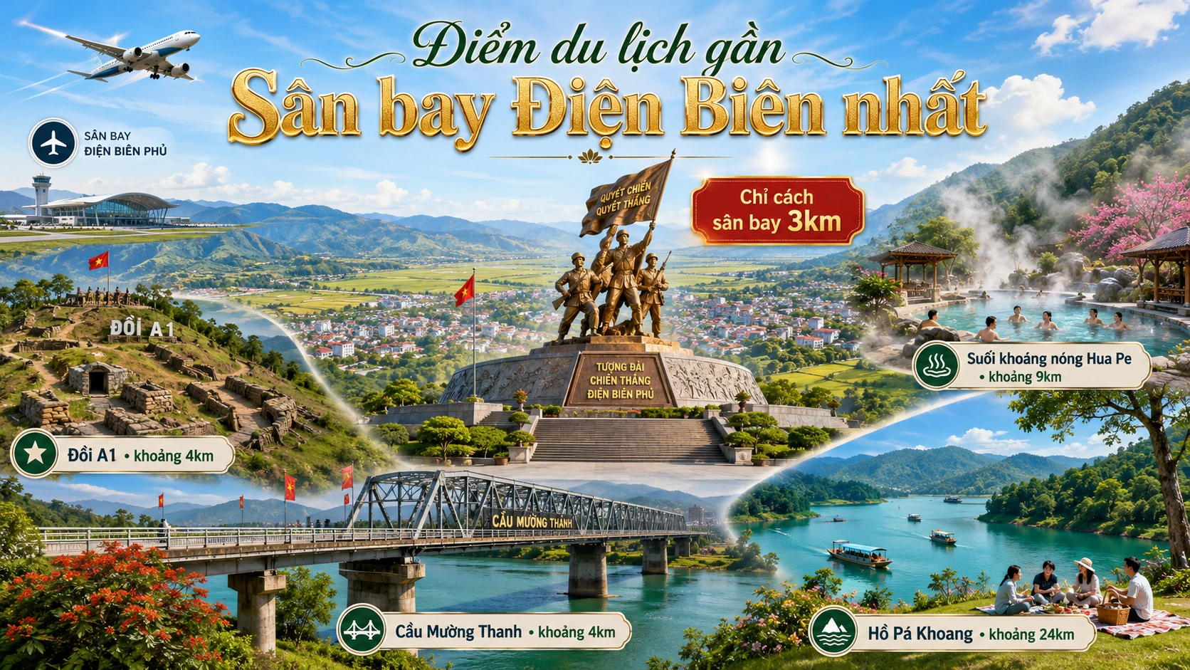 Địa điểm du lịch gần sân bay Điện Biên