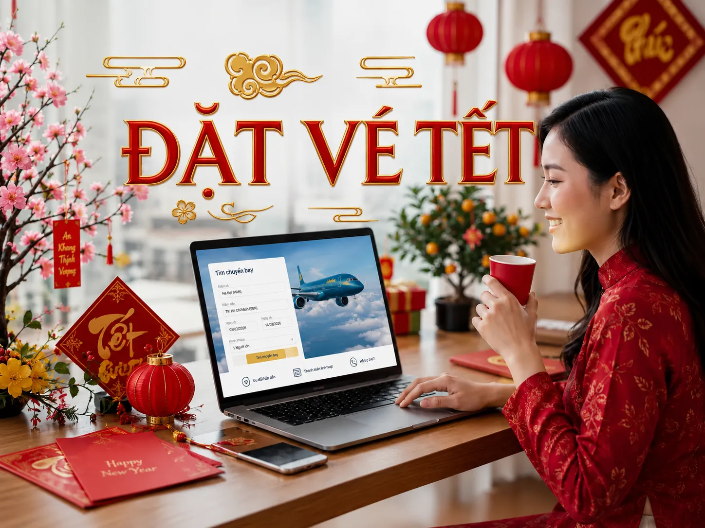 Đặt vé Tết giá rẻ cập nhật mới nhất