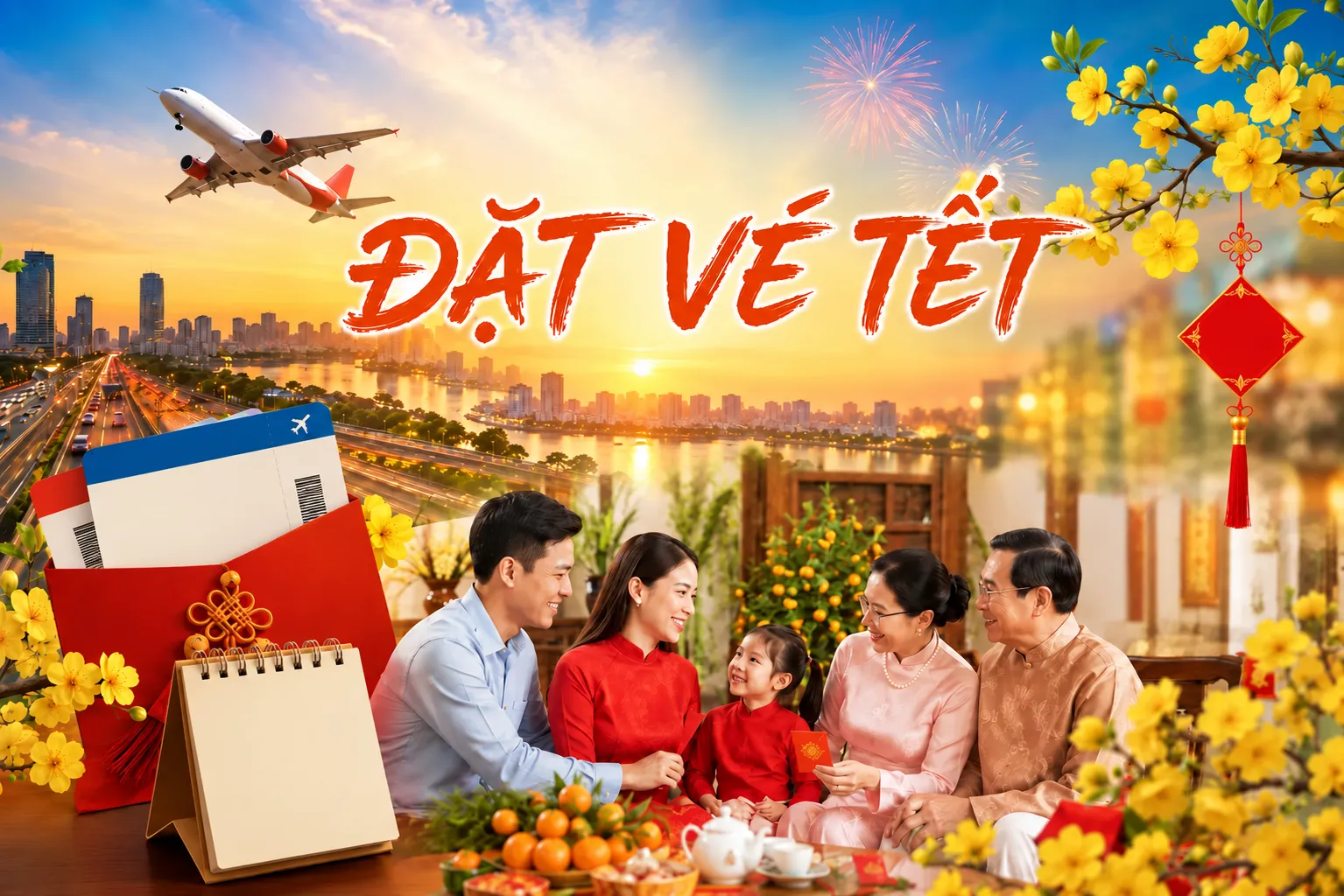 Đặt vé máy bay Tết 2027 tháng 2
