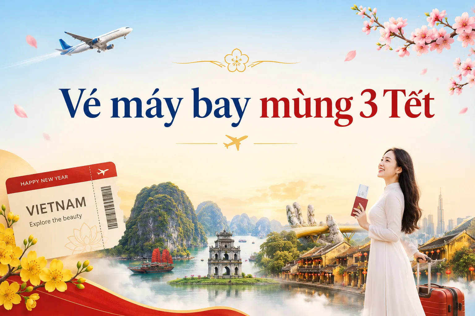 Vé máy bay mùng 3 Tết 2027
