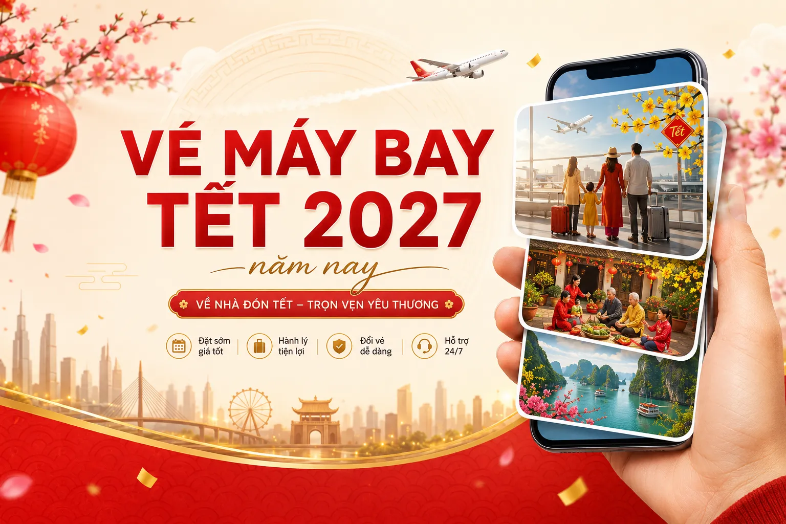 Vé máy bay Tết 2027 năm nay