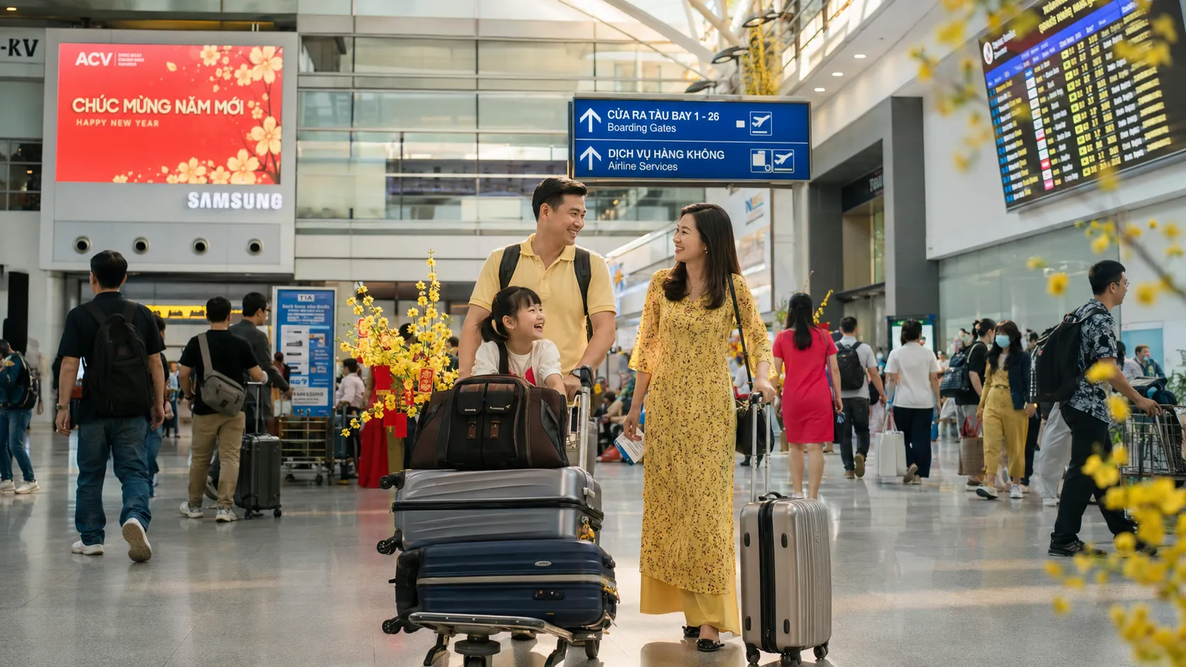 Không khí sân bay ngày 28 Tết 2027