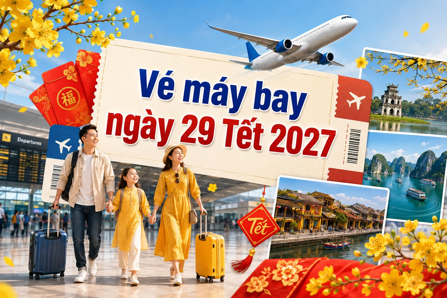 Vé máy bay ngày 29 Tết 2027 chuyến bay cuối năm