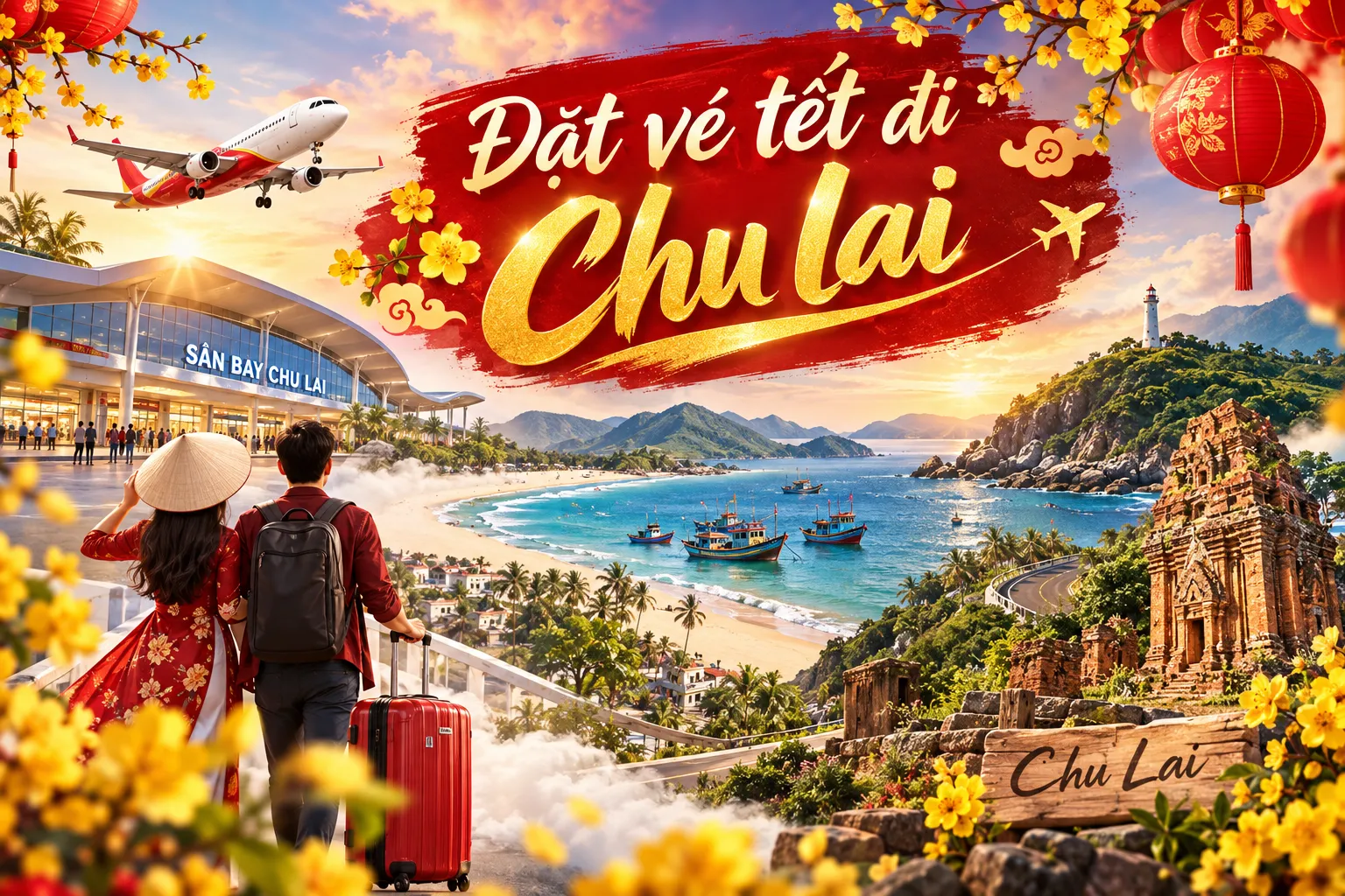 Đặt vé Tết đi Chu Lai 2027 chọn đúng chuyến, về nhà nhẹ đầu hơn